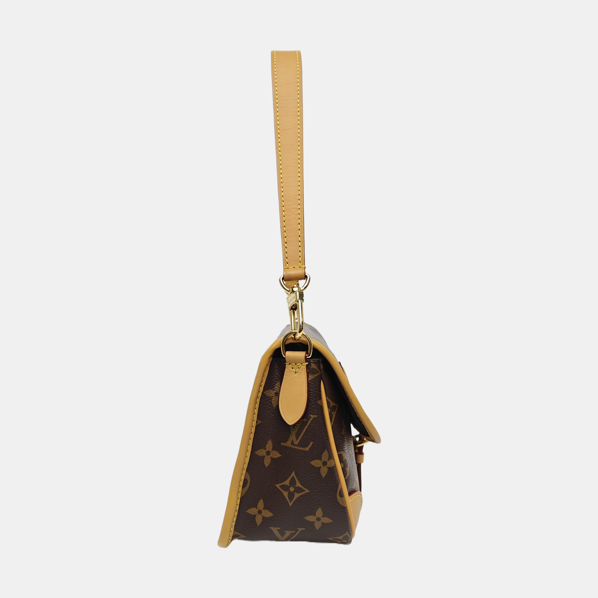 DIANE Monogram Coated Canvas Brown