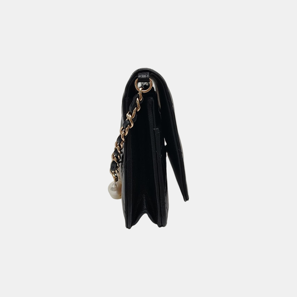 WOC Quilted Lambskin Black