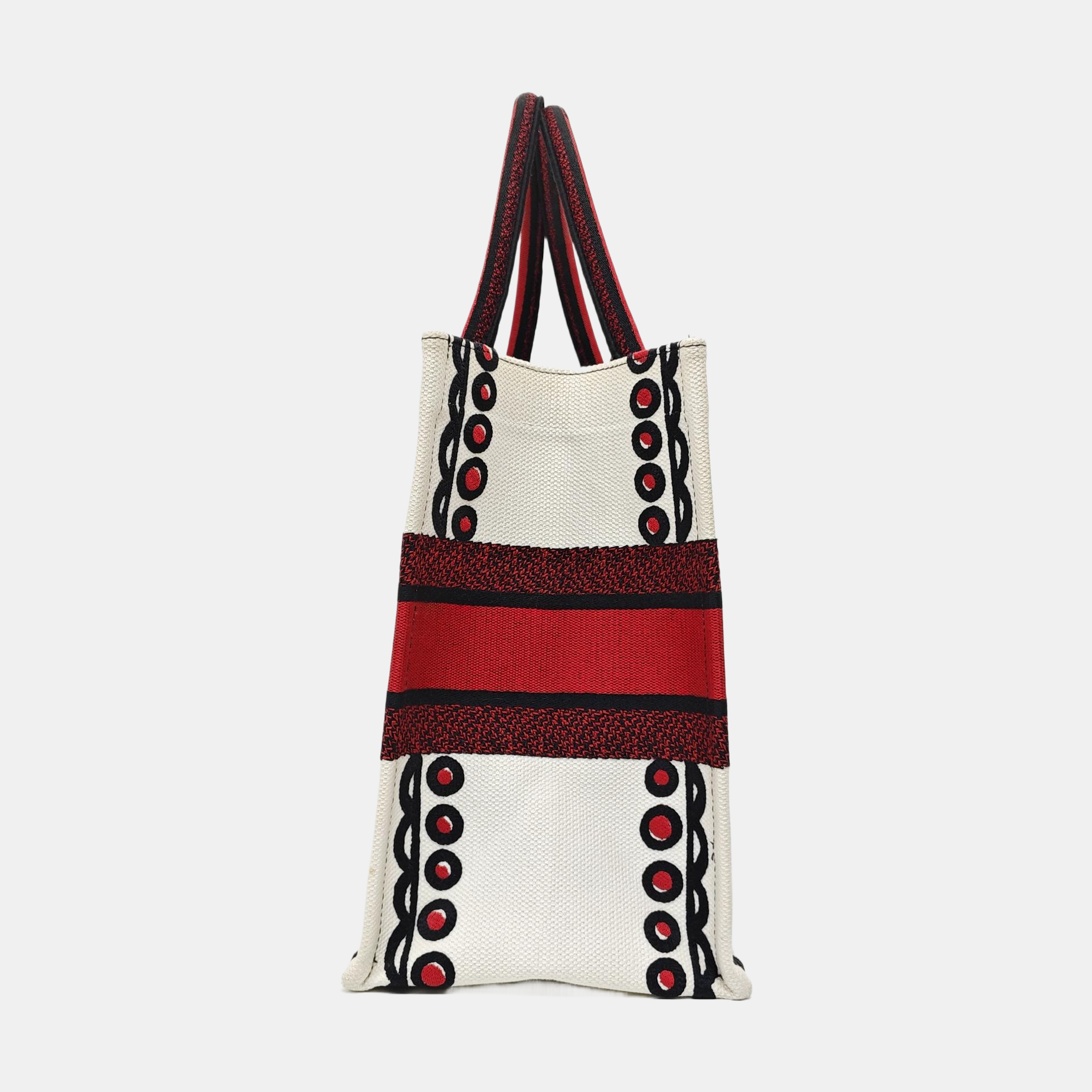 Book Tote Medium Canvas White