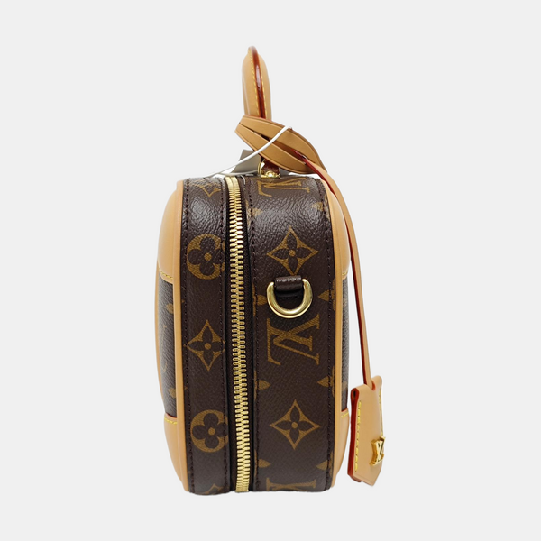LUGGAGE Monogram Coated Canvas Brown