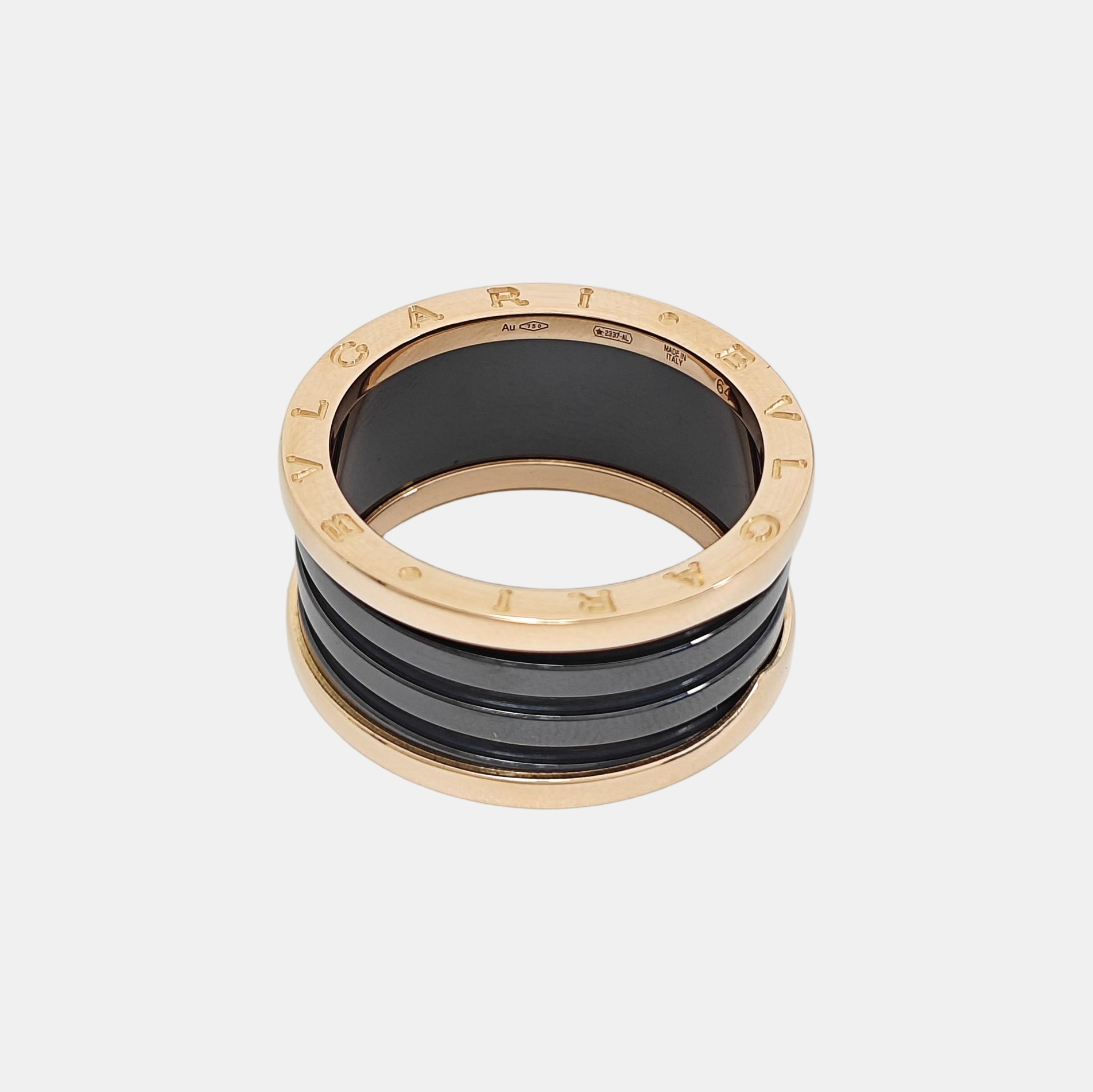 B.ZERO1 18k Rose Gold Ring EU 64