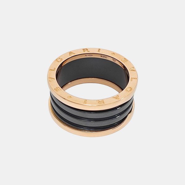 B.ZERO1 18k Rose Gold Ring EU 64