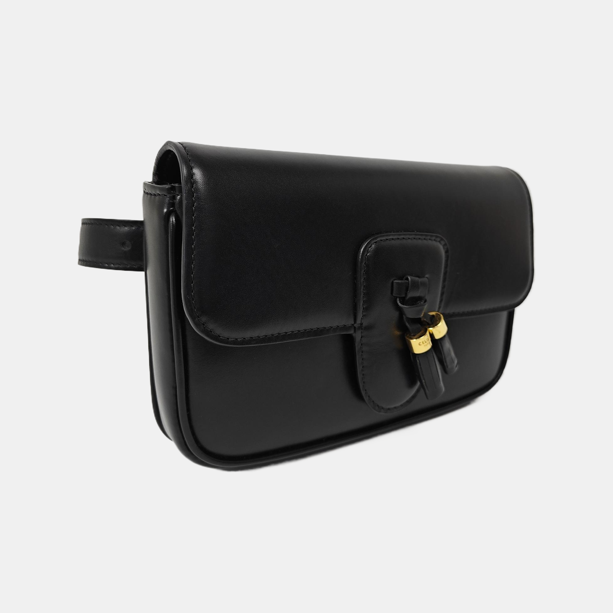 TASSELS Calfskin Black