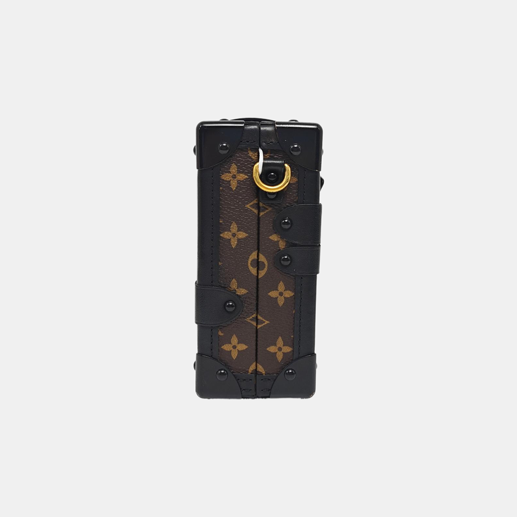 PETITE MALLE Monogram Coated Canvas Brown