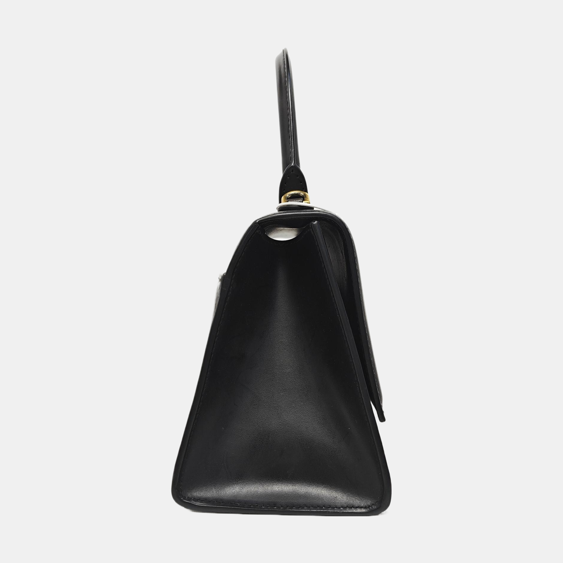 Hourglass S Calfskin Black