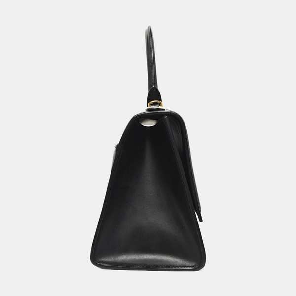 Hourglass S Calfskin Black