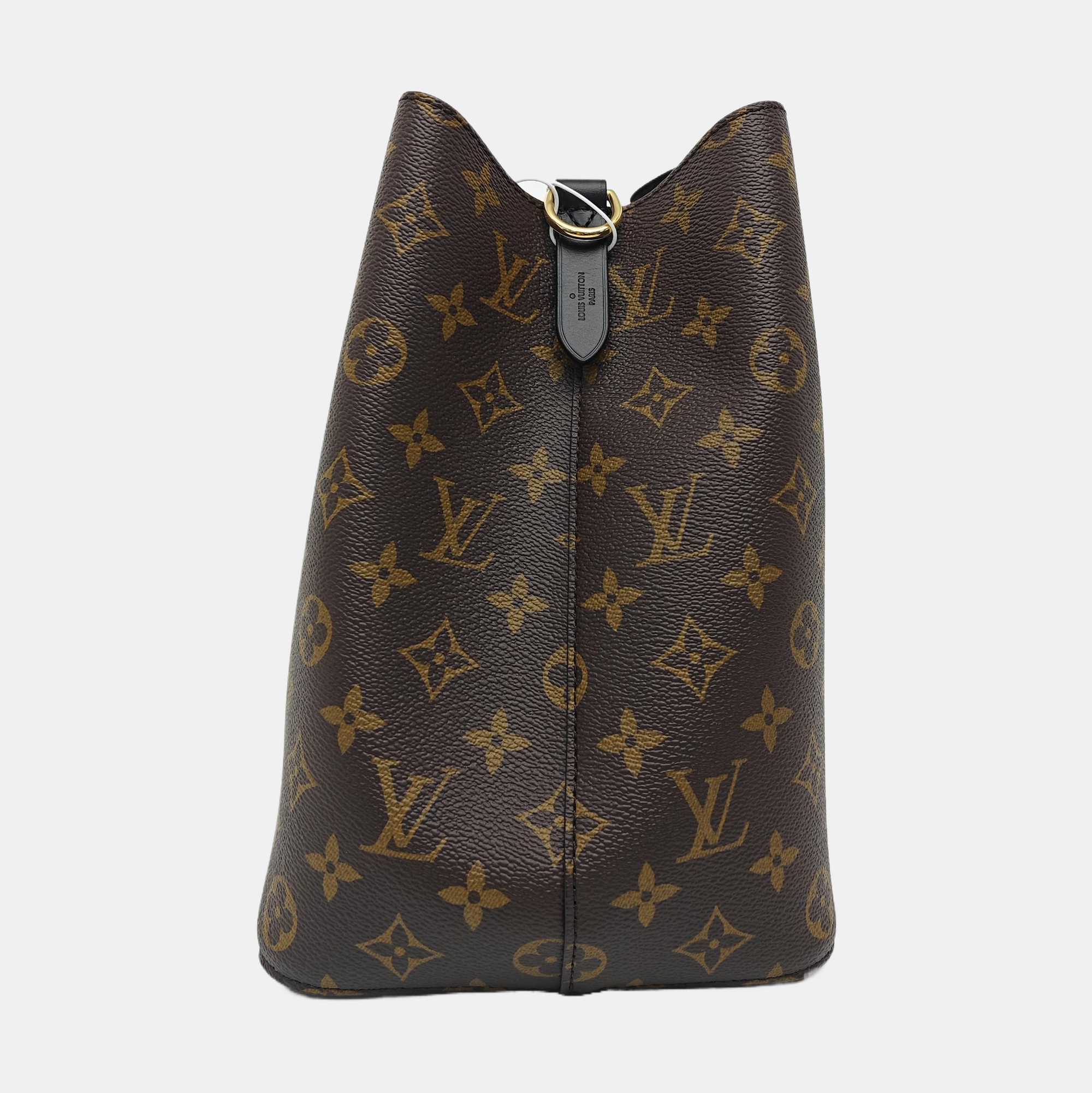 NÉONOÉ MM Monogram Coated Canvas Brown