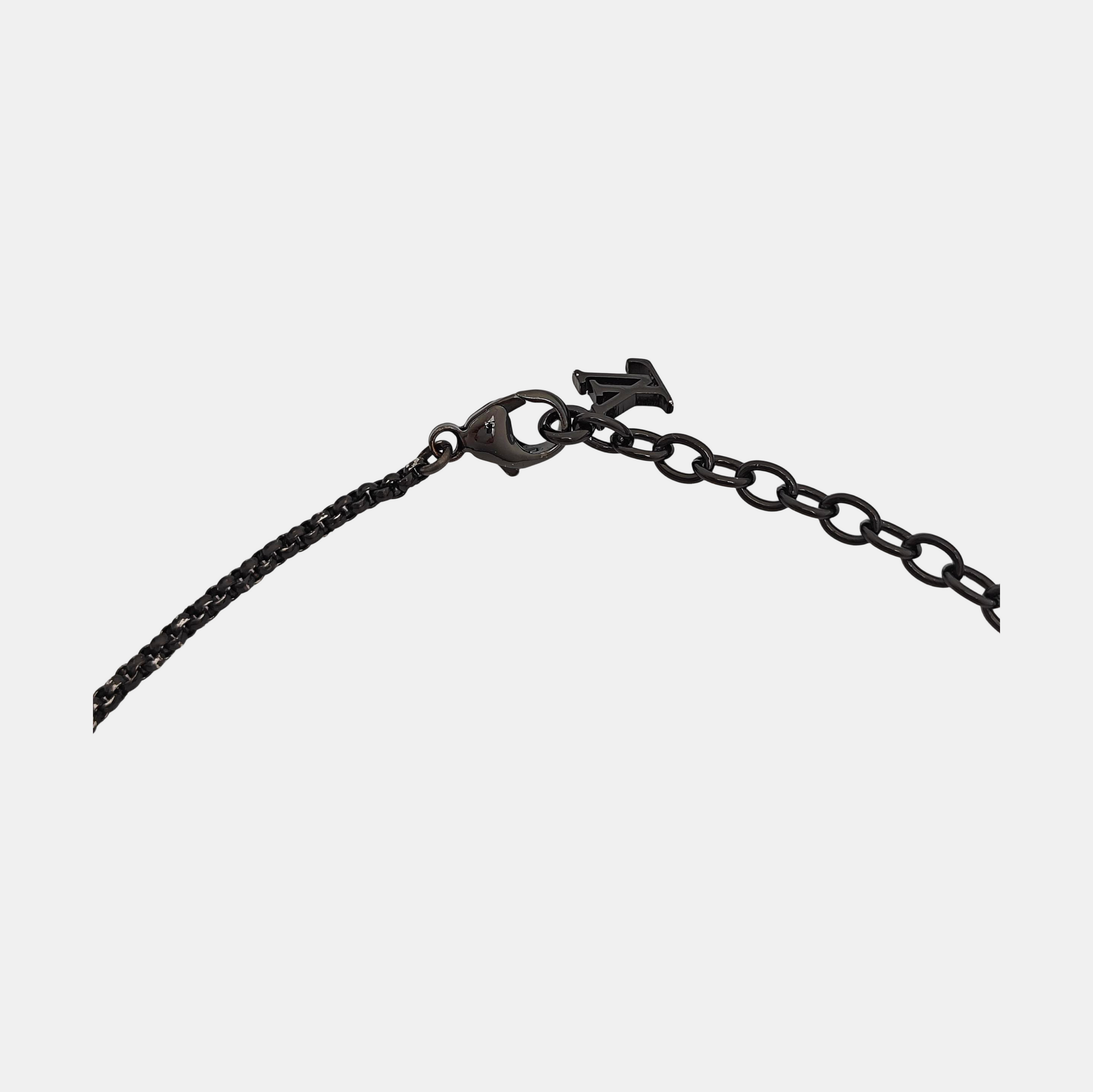 LV COLORS BEADS Metal Black Necklace