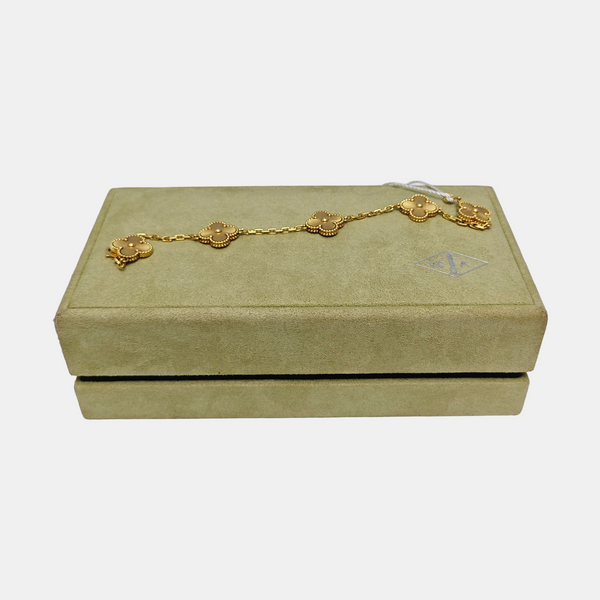 Vintage Alhambra 18k Gold Bracelet