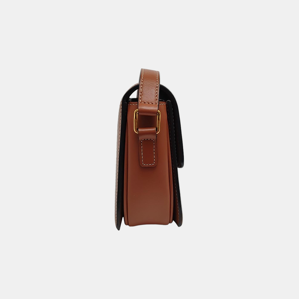 TRIOMPHE Small Coated Canvas Brown