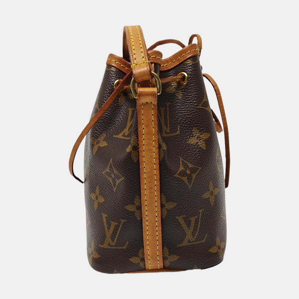 NÉONOÉ Nano Monogram Coated Canvas Brown
