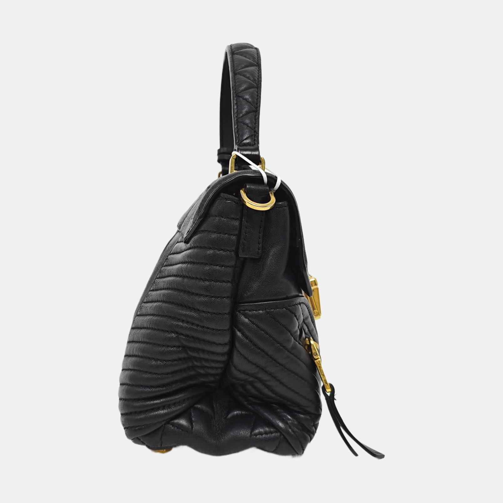 Dahlia Quilted Lambskin Black