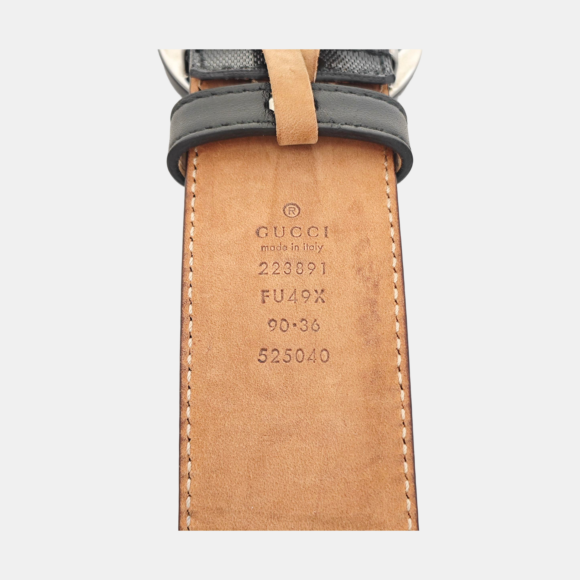 Coated Canvas Belt Black