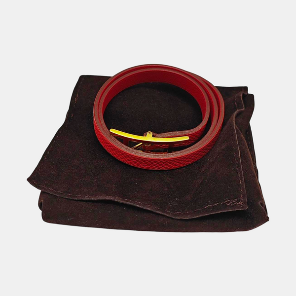Behapi Leather Red Bangle