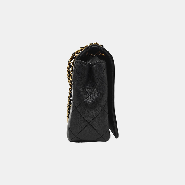 MADEMOISELLE Small Quilted Calfskin Black