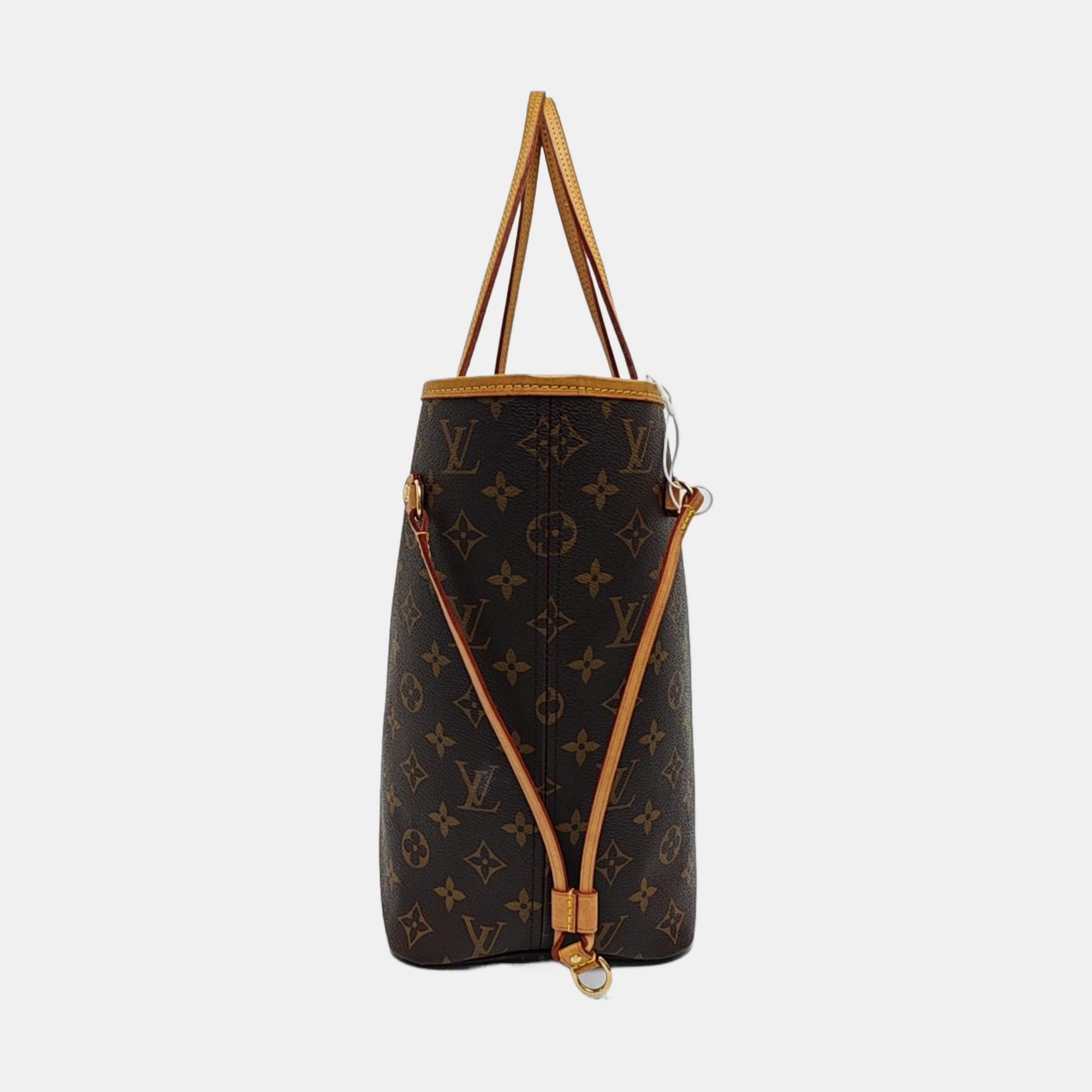 NEVERFULL MM Monogram Coated Canvas Brown