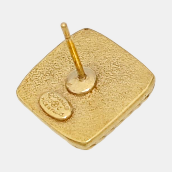 Single Earring Metal Gold Stud Earrings
