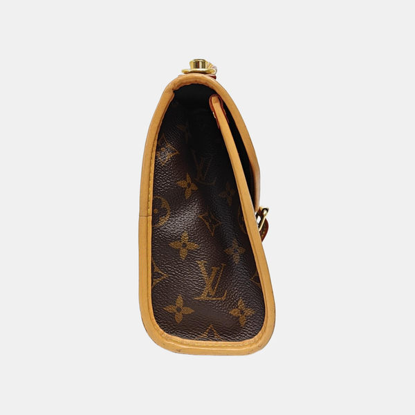 IVY Monogram Coated Canvas Brown