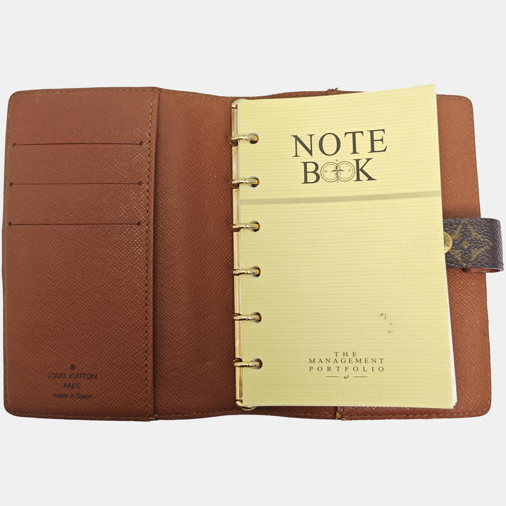 Coated Canvas Notebook Brown