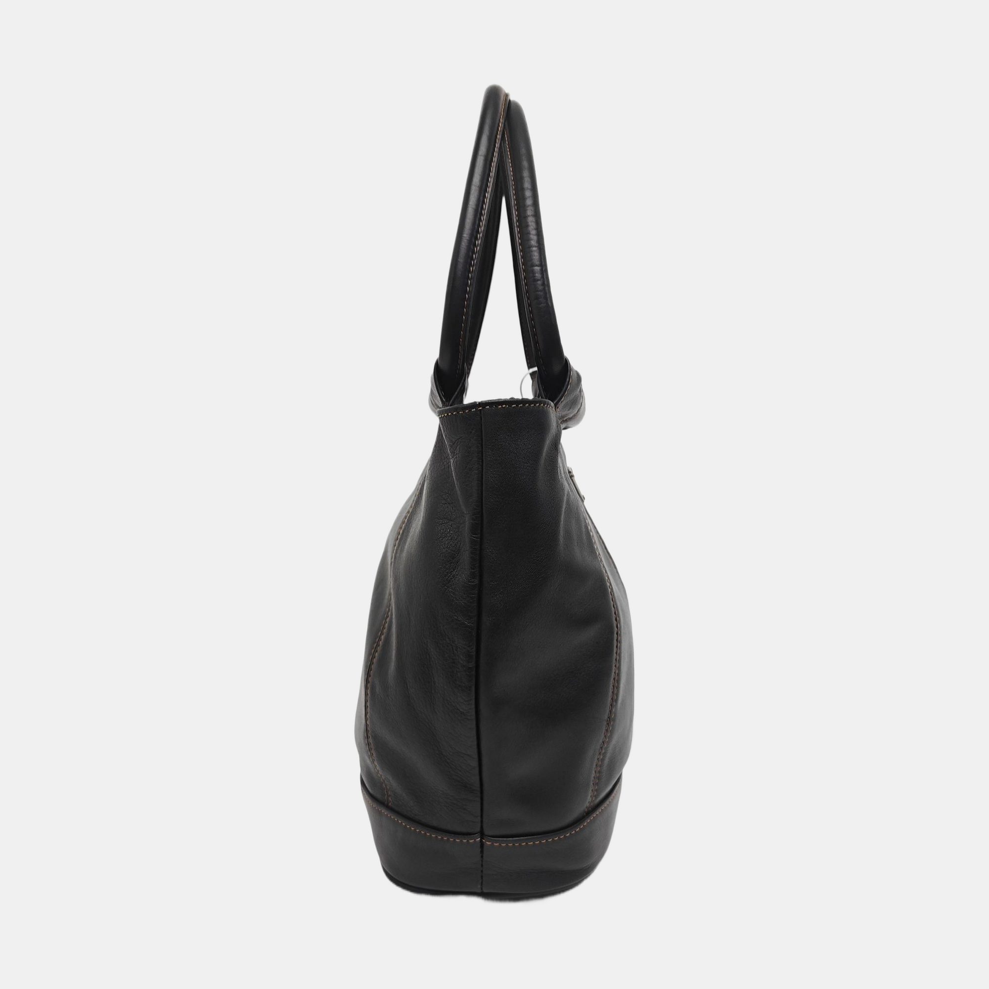 Calfskin Bucket Bag Black
