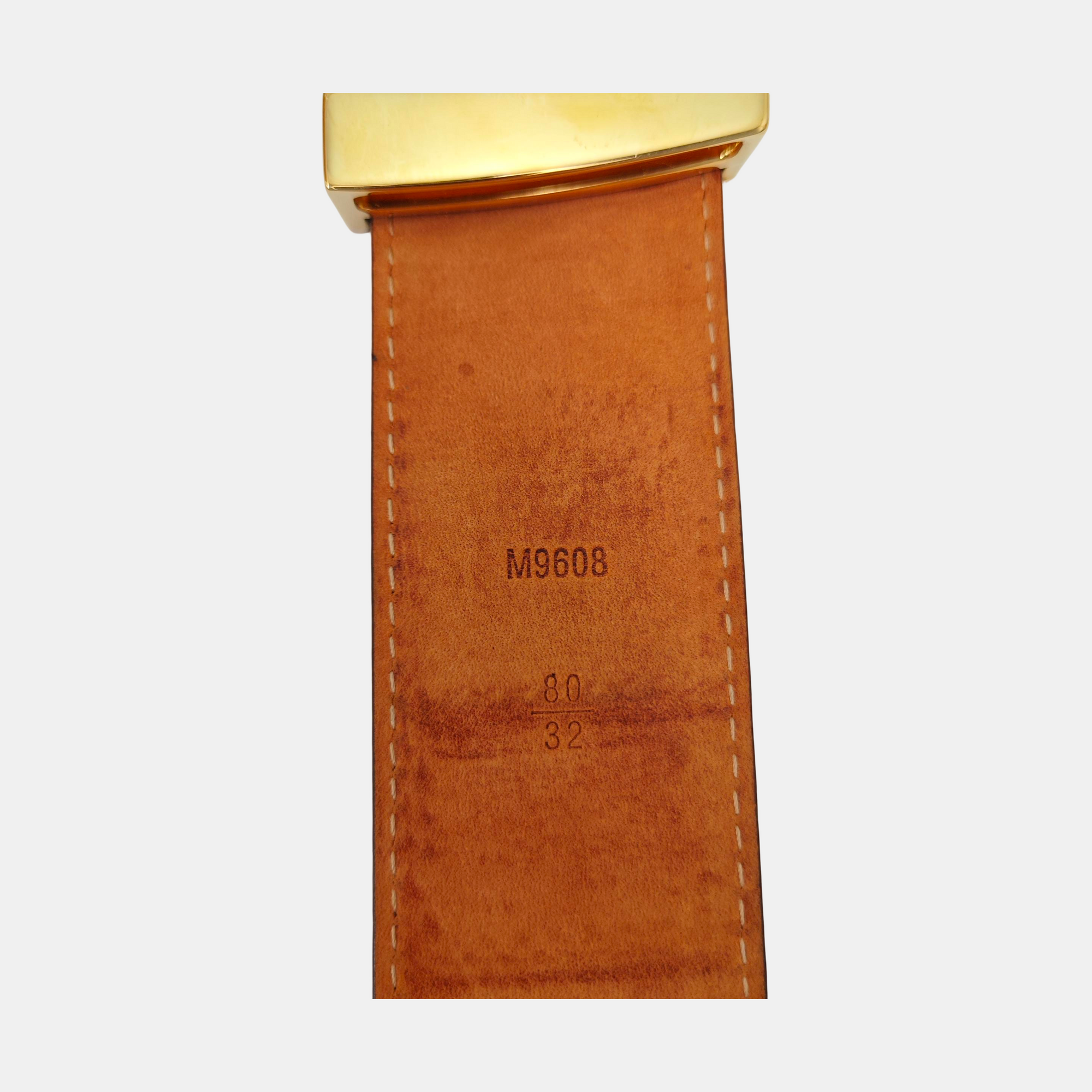 Coated Canvas Belt Brown