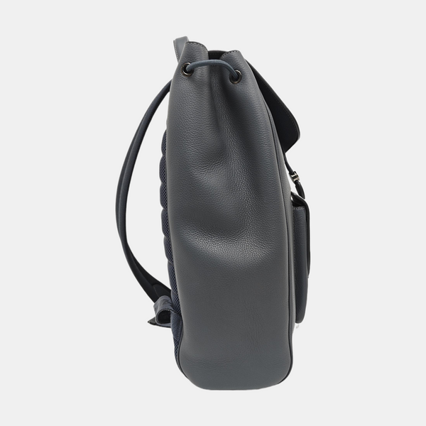 Saddle Medium Calfskin Gray