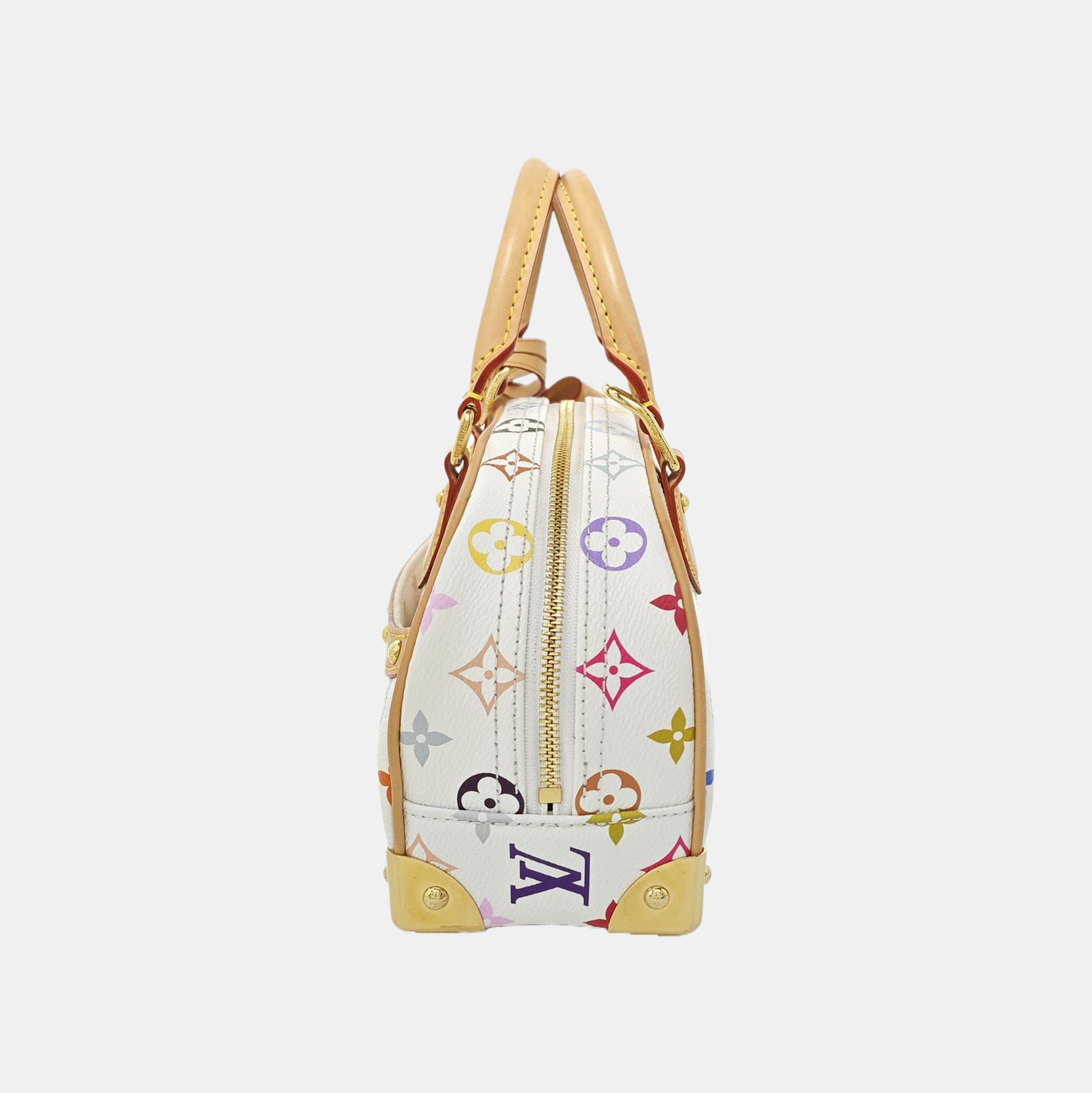 LV × TM HANDBAG EAST WEST Monogram Coated Canvas White