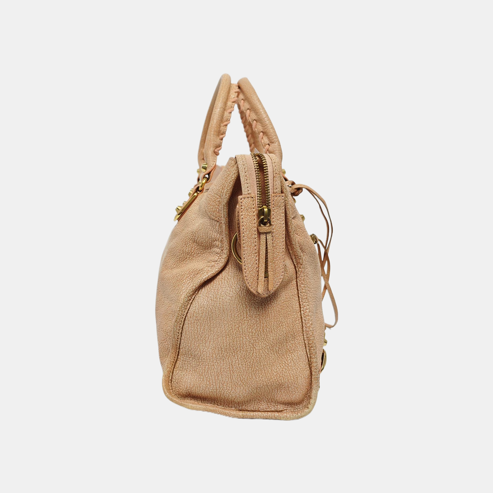 Classic Metallic Edge City Leather Pink