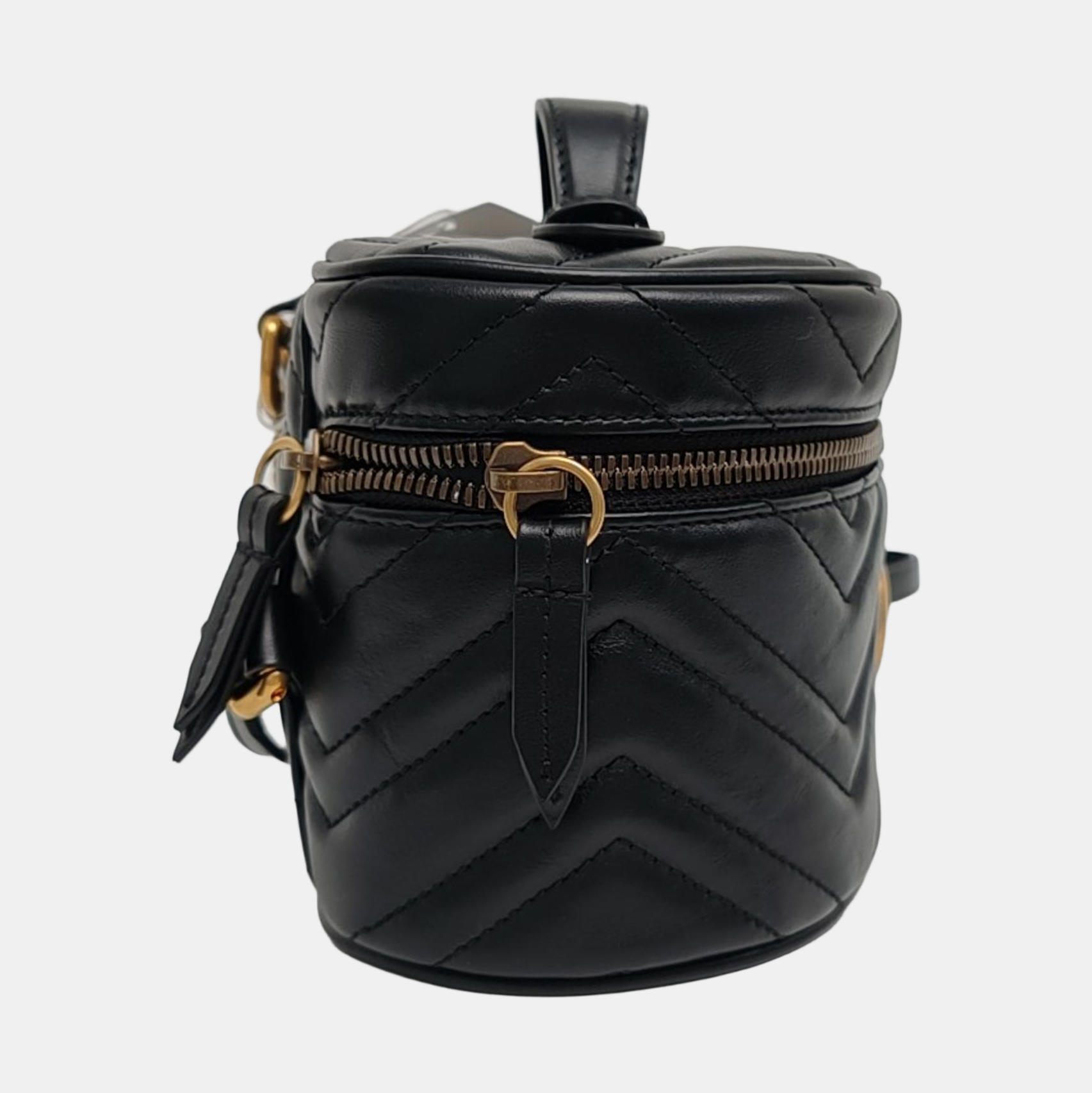 Authenticated pre-owned  GG Marmont Mini Quilted Calfskin Black - Backpack at Looply