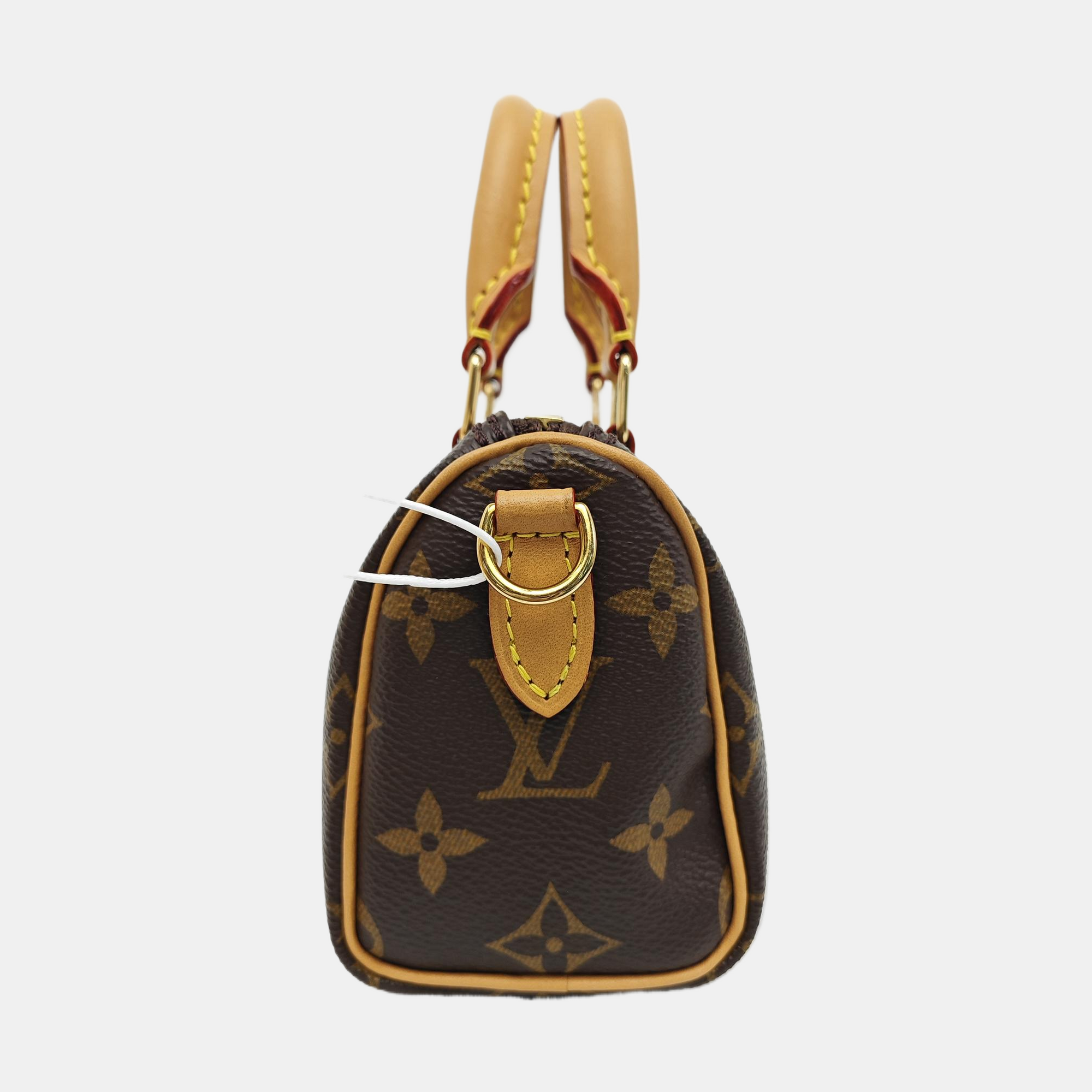 SPEEDY Nano Monogram Coated Canvas Brown