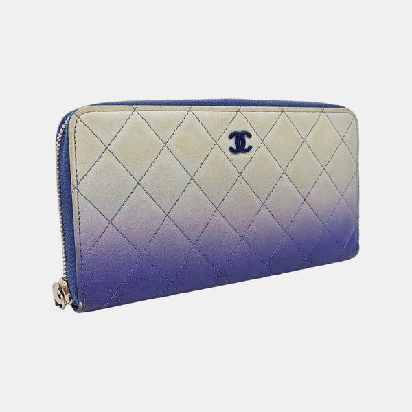 Quilted Calfskin Wallet Multicolor