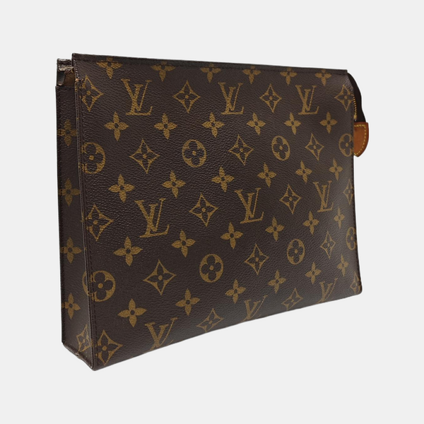 TOILET POCKET 26 Monogram Coated Canvas Brown