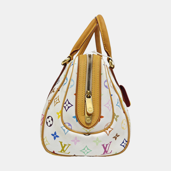 LV × TM PRISCILLA Monogram Coated Canvas White