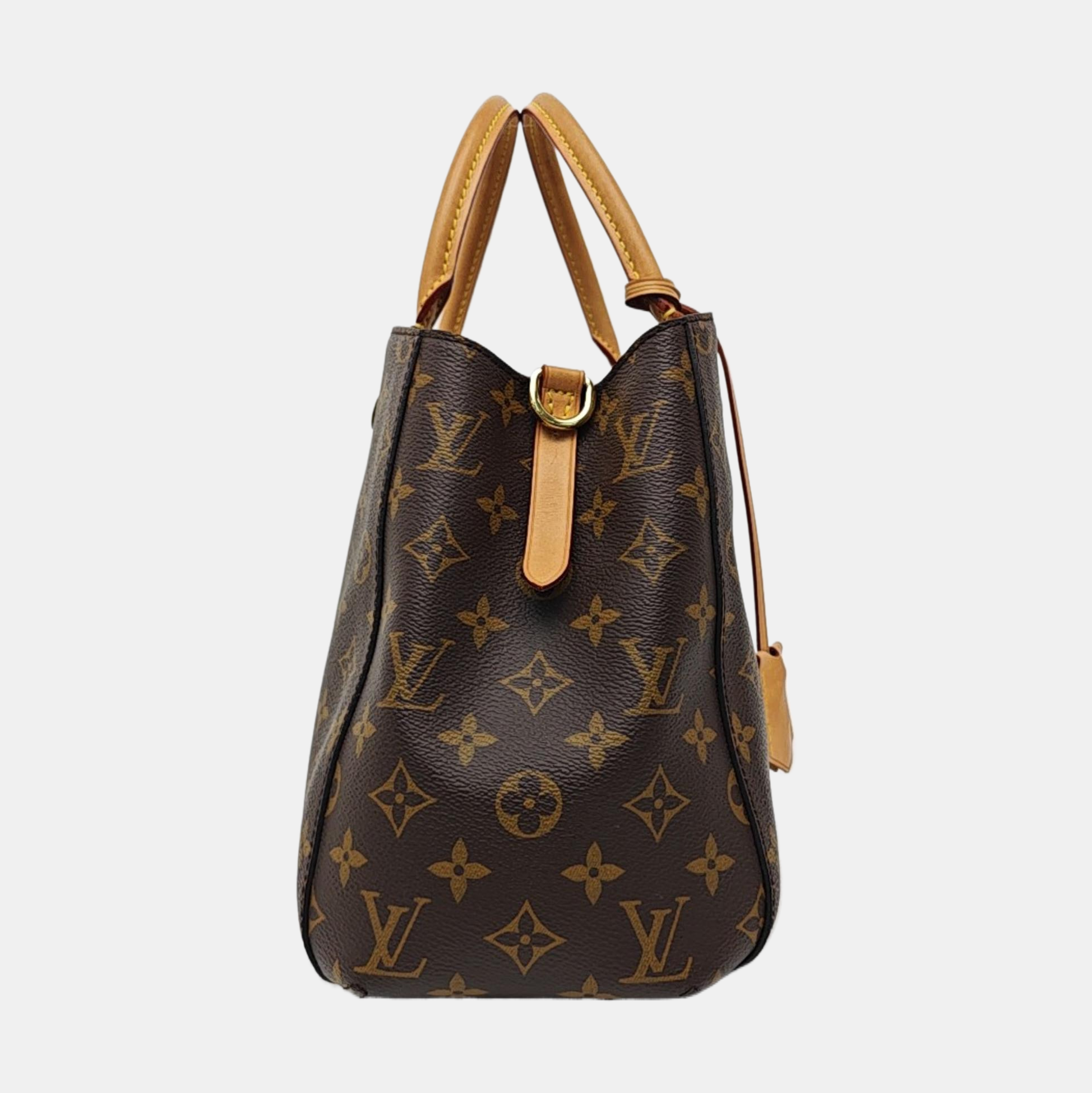 MONTAIGNE Monogram Coated Canvas Brown
