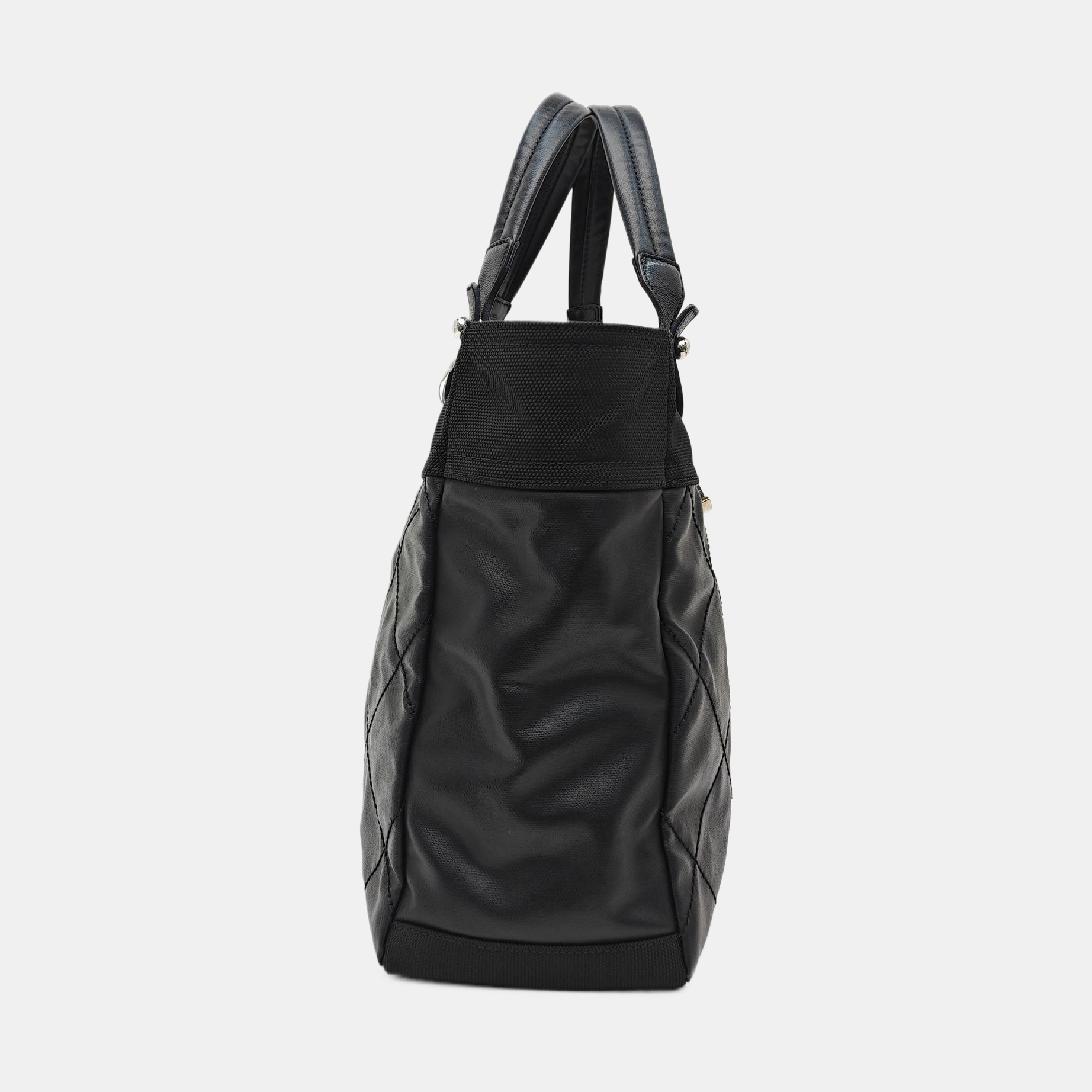 PARIS BIARRITZ Large Quilted Coated Canvas Black
