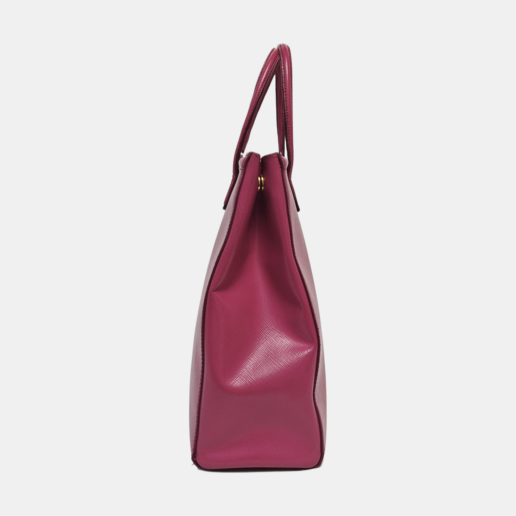 Saffiano Calfskin Top Handle Bag Red