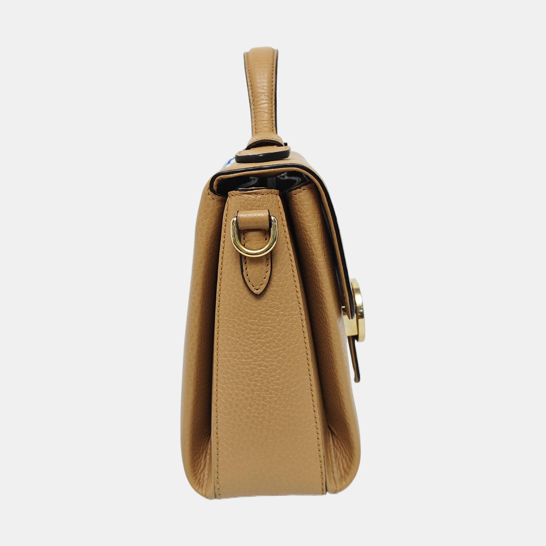 Interlocking G Large Calfskin Beige