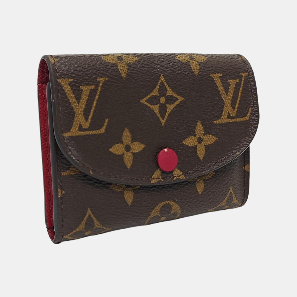 ROSALIE Monogram Coated Canvas Brown Wallet