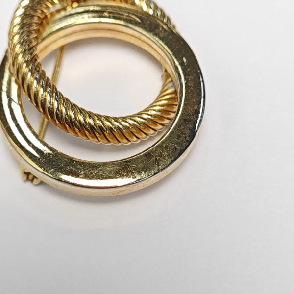 Metal Gold Brooch