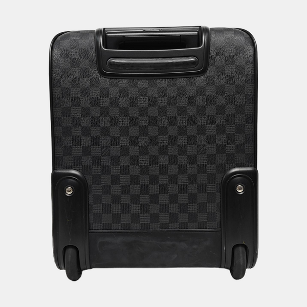 PEGASE 45 Damier Graphite Coated Canvas Black
