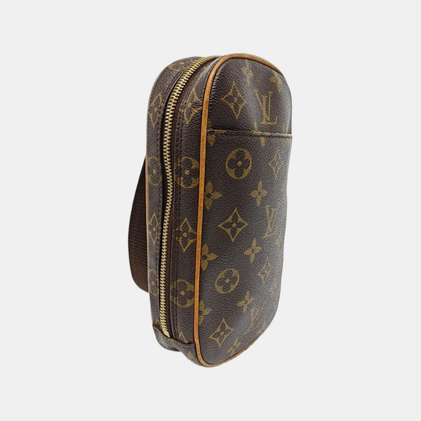 GANGE Monogram Coated Canvas Brown