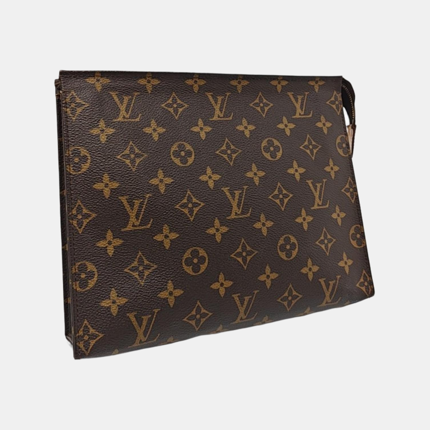 TOILET POCKET 26 Monogram Coated Canvas Brown