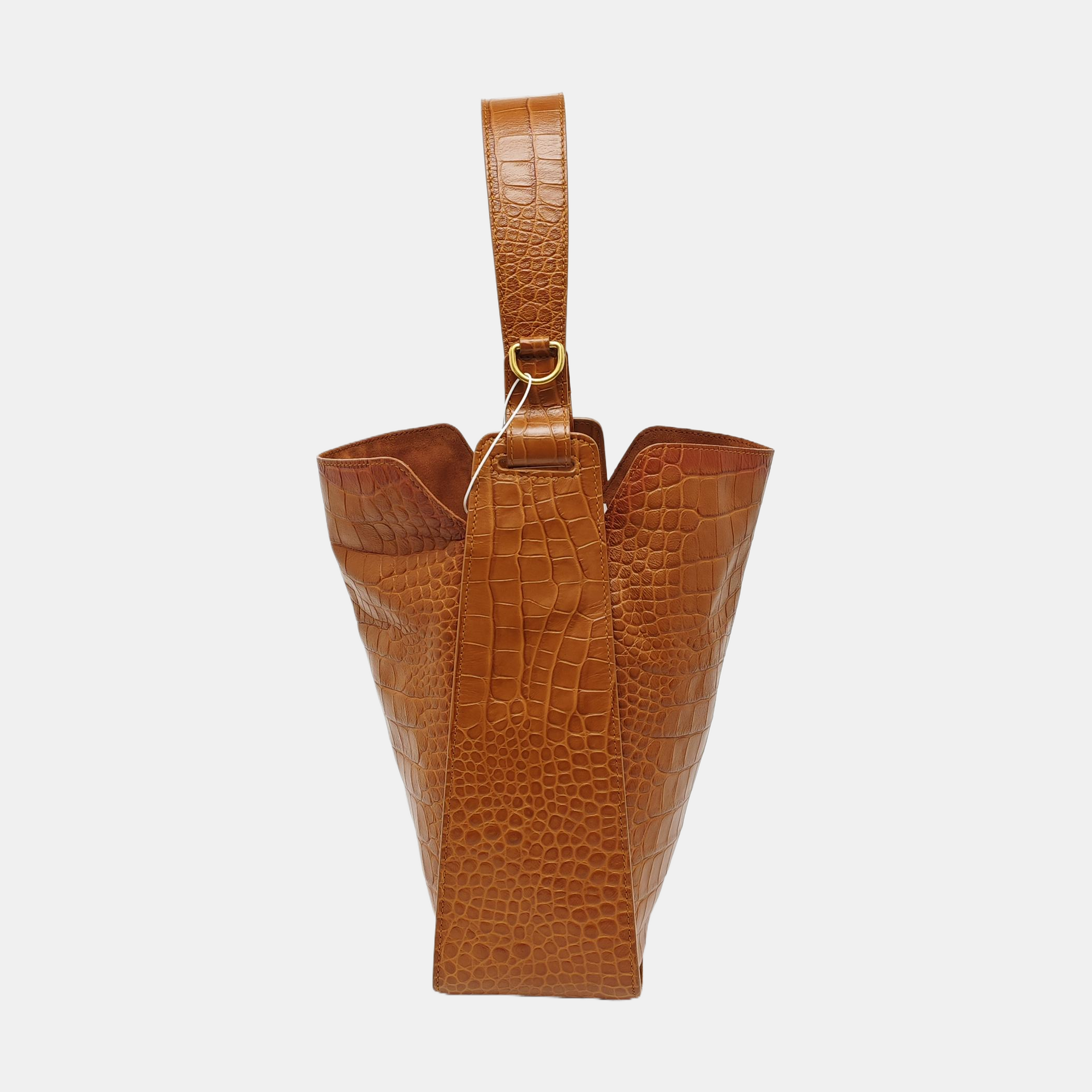 Calfskin Bucket Bag Brown