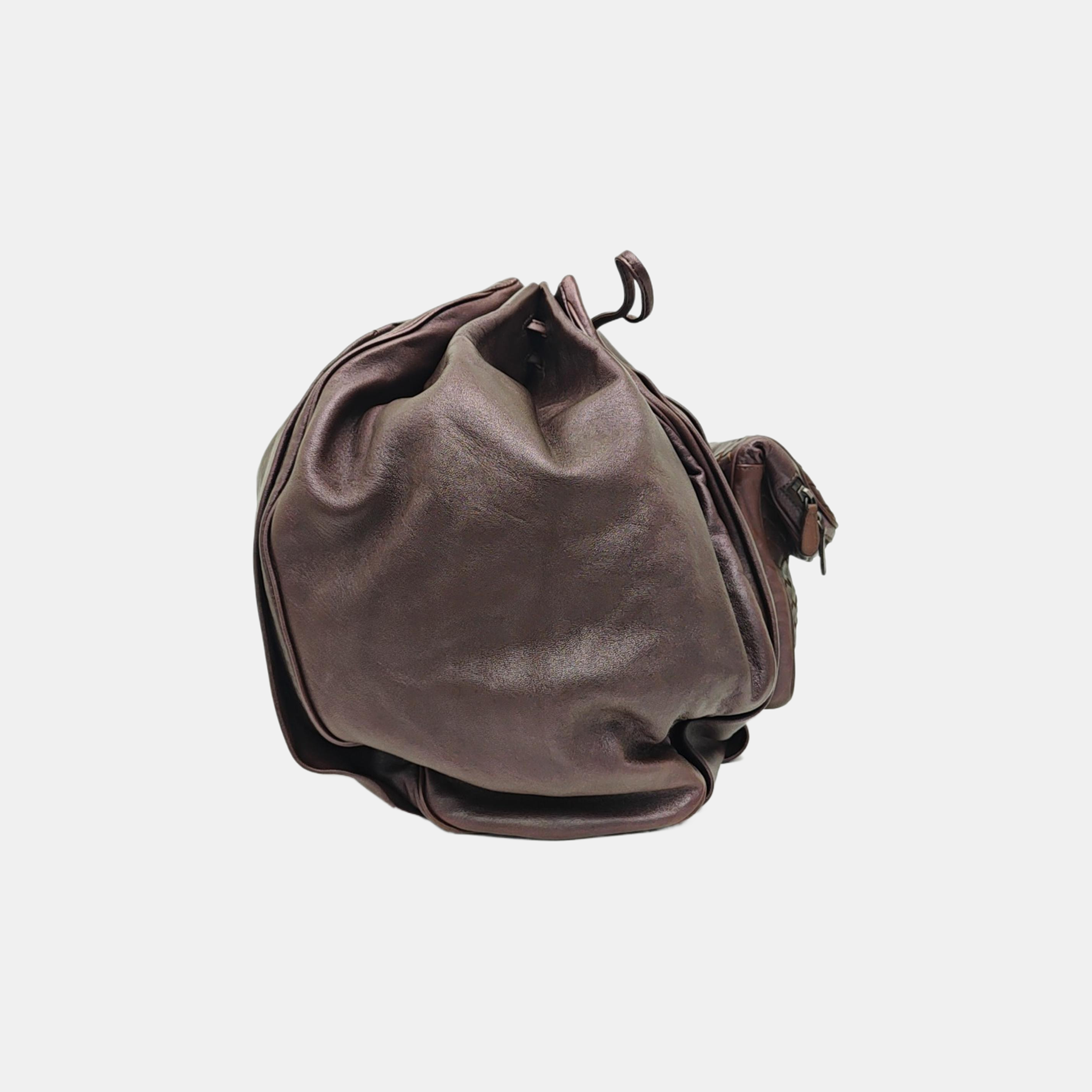 Lambskin Shoulder Bag Brown