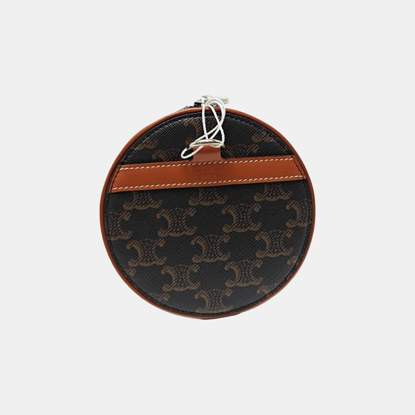 Coated Canvas Shoulder Bag Small Black