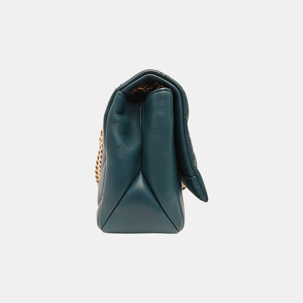 SERPENTI CABOCHON Small Quilted Lambskin Green