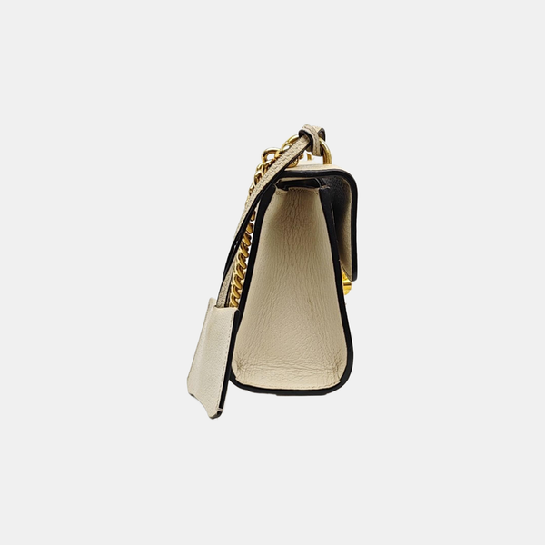 Padlock Small Calfskin White