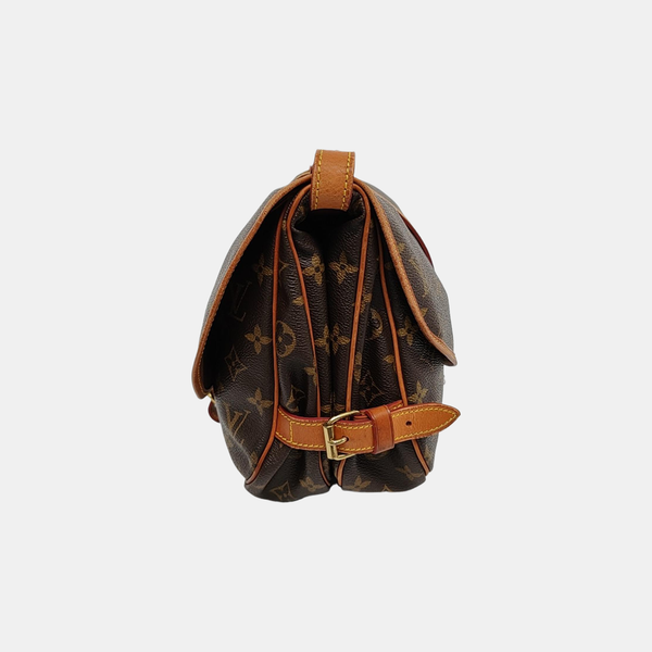 SAUMUR Monogram Coated Canvas Brown