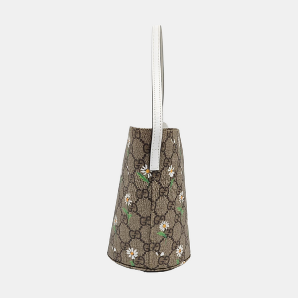 Monogram Coated Canvas Bucket Bag Beige