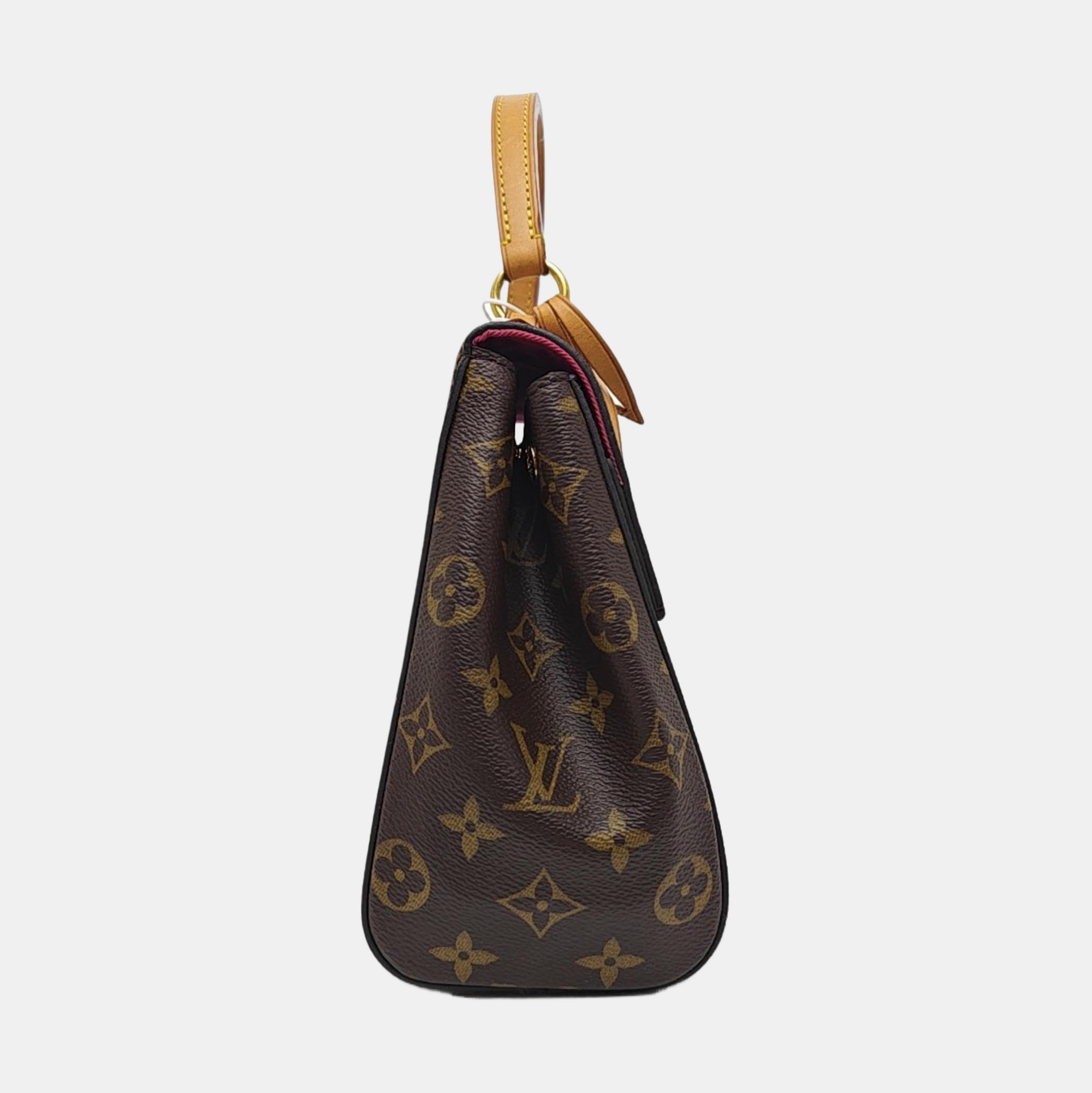 CLUNY PM Monogram Coated Canvas Brown